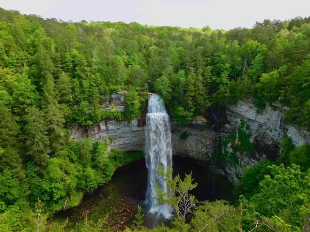 Fall Creek Falls State Park Tennessee 256-foot waterfall Cumberland Plateau