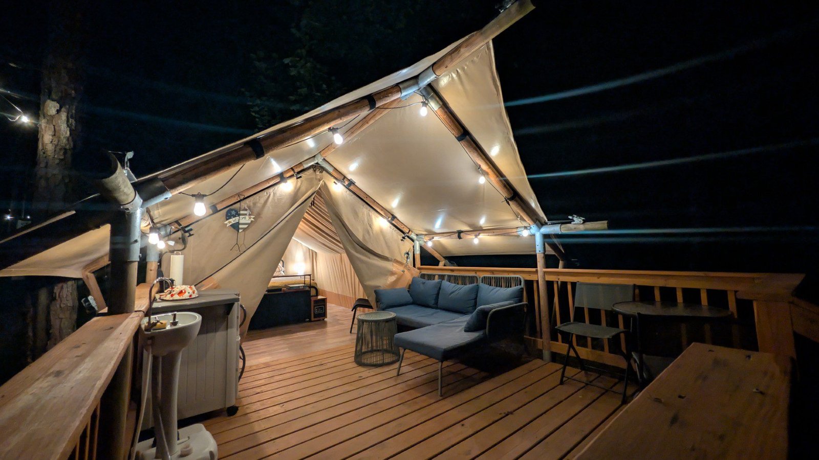 Glamping Tent with Deck