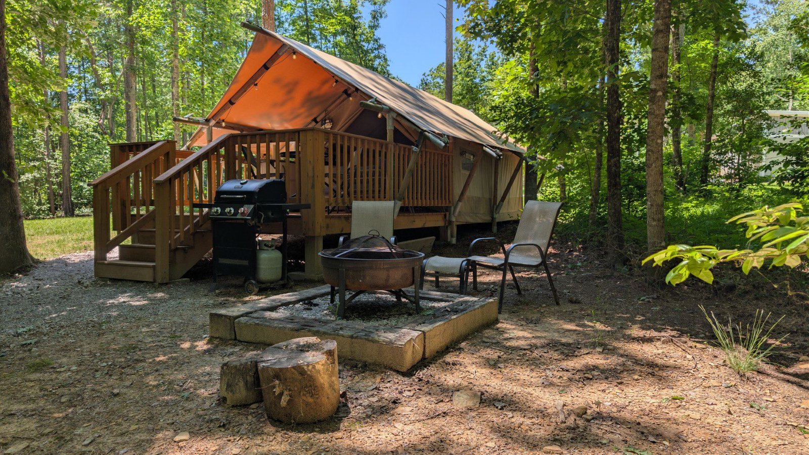Glamping Tent with Deck