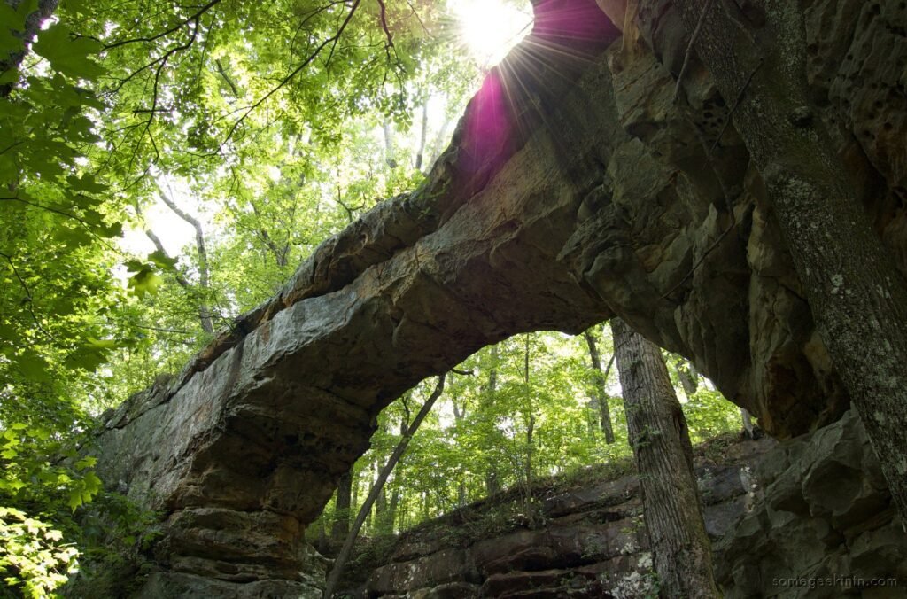 Sewanee Natural Bridge in Head of the Crow State Park, Franklin County, Tennessee